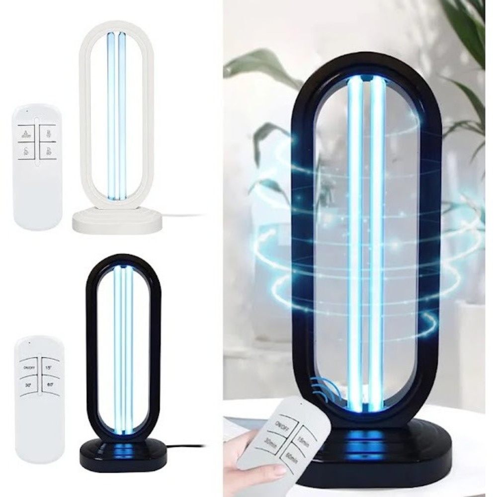 UV-C Sanitizing Lamp with Remote Control - Black